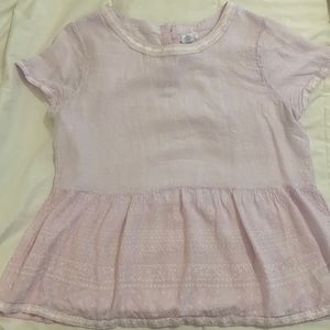 Sigrid Olsen Lavender Peplum Blouse